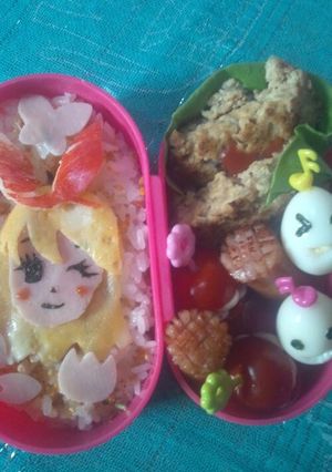 キャラ弁　アイカツ　いちご-レシピのメイン写真