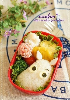 簡単♪ムーミンのお弁当-レシピのメイン写真