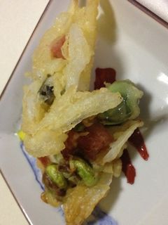 そら豆と玉ねぎのかき揚げ-レシピのメイン写真