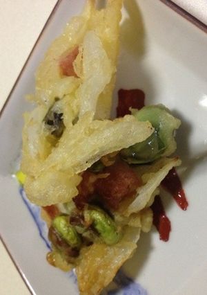 そら豆と玉ねぎのかき揚げ-レシピのメイン写真