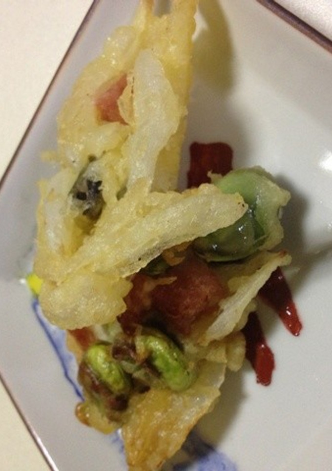 そら豆と玉ねぎのかき揚げ-レシピのメイン写真