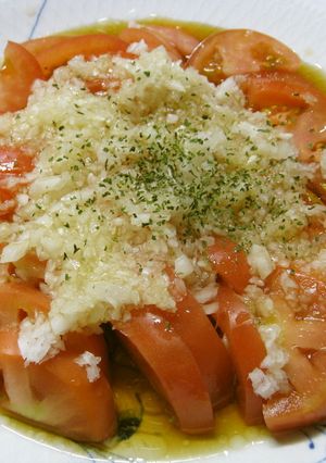 新玉ねぎとトマトのさっぱりサラダ-レシピのメイン写真