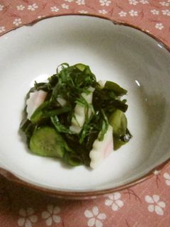 ワカメ胡瓜の生姜醤油和え-レシピのメイン写真