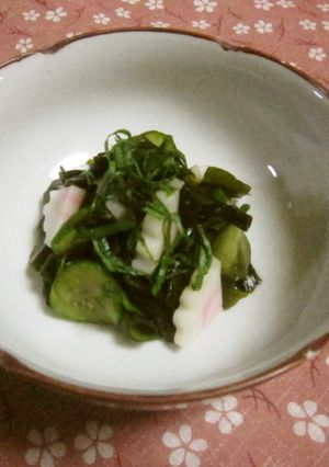 ワカメ胡瓜の生姜醤油和え-レシピのメイン写真