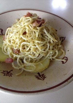 じゃがいもとベーコンのジェノベーゼパスタ-レシピのメイン写真