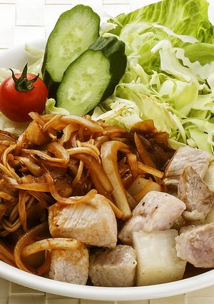 豚肉と長芋のサイコロステーキ-レシピのメイン写真