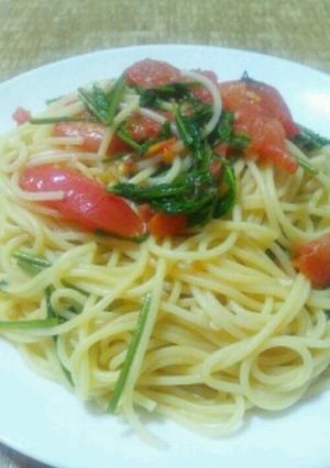 簡単!!トマトとこしあぶらのパスタ-レシピのメイン写真
