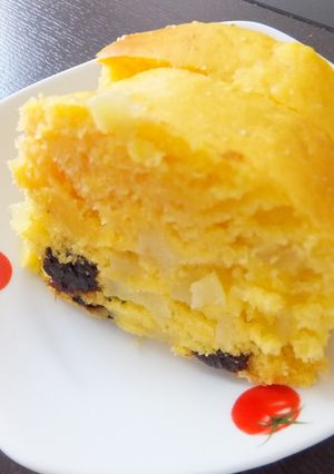 牛乳パックでリンゴとプルーンの簡単ケーキ-レシピのメイン写真