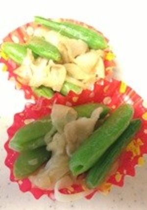 ☆お弁当に☆スナップエンドウのクリーム煮-レシピのメイン写真
