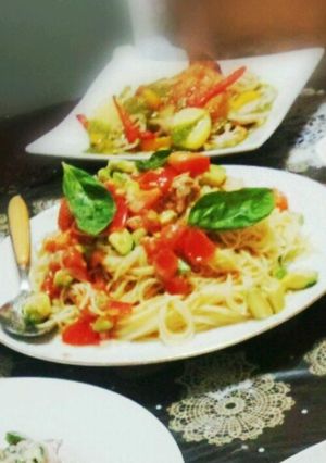 トマトとアボカドの冷製パスタ-レシピのメイン写真