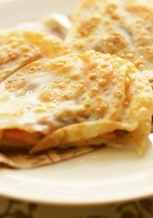 スパムで☆簡単餃子の皮パリパリ焼き-レシピのメイン写真