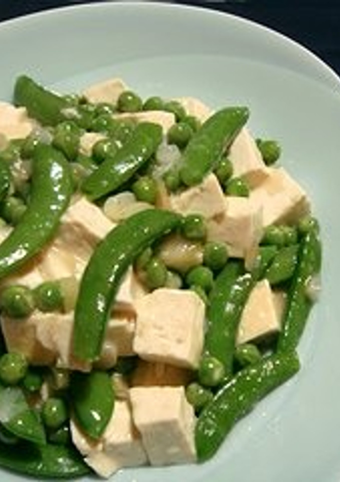 季節野菜と豆腐の炒め（翡翠豆腐）-レシピのメイン写真