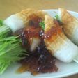 竹輪に水菜が!!ジュレポン添え