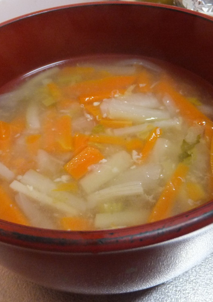 鶏をゆでた汁を使ったスープ-レシピのメイン写真