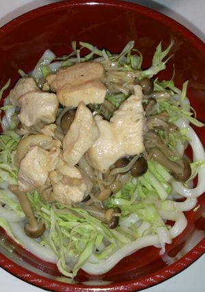 簡単！ゴマだれ鶏サラダうどん-レシピのメイン写真