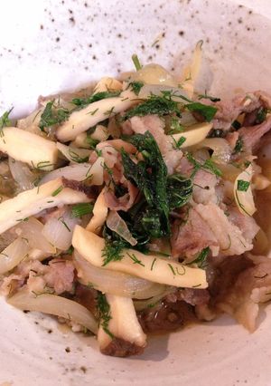 豚味噌炒め♪和の味付けにハーブ♪-レシピのメイン写真
