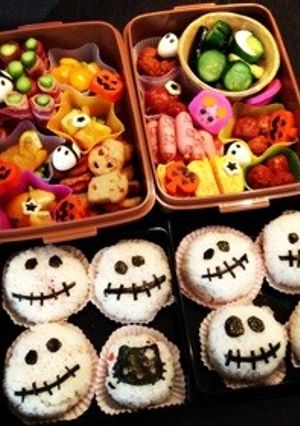 キャラ弁ナイトメアジャックハロウィン-レシピのメイン写真