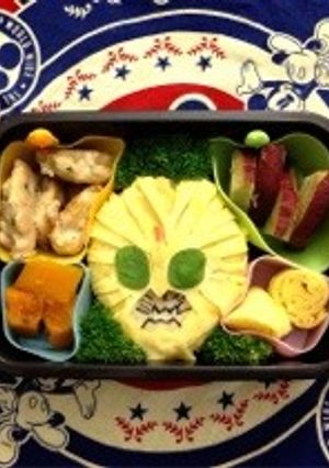キャラ弁 仮面ライダービースト-レシピのメイン写真