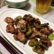 空豆と鶏肉の豆豉醬炒め