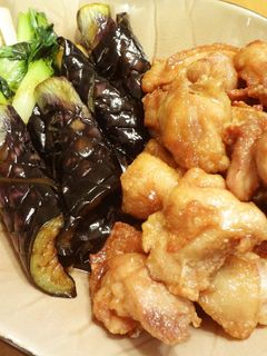 ☆鶏肉となすと青菜のさっぱり揚げびたし☆-レシピのメイン写真