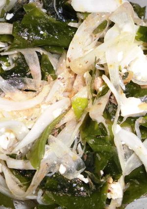 わかめとタマネギとじゃこの豆腐サラダ-レシピのメイン写真