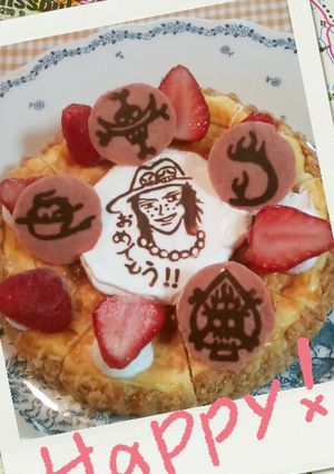 ワンピース・エースのキャラケーキ-レシピのメイン写真
