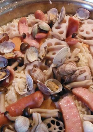 サッポロ一番（塩）で作るお手軽パエリア-レシピのメイン写真
