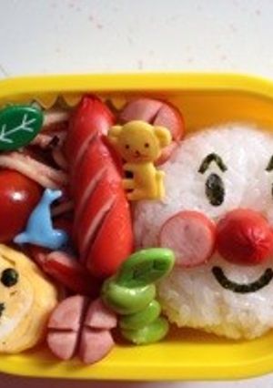 アンパンマンお弁当-レシピのメイン写真