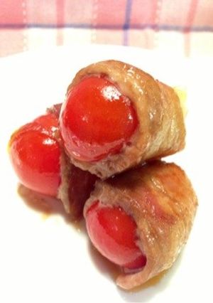 トマト豚バラ巻き♪お弁当、BBQにも-レシピのメイン写真