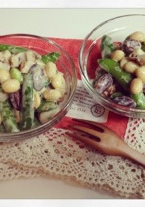 ＊スナップエンドウとお豆のサラダ＊-レシピのメイン写真