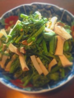 香りと食感を 菜の花とエリンギのおひたし-レシピのメイン写真