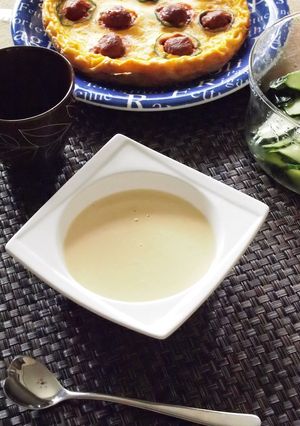 ブレンダーコーンスープで朝食-レシピのメイン写真