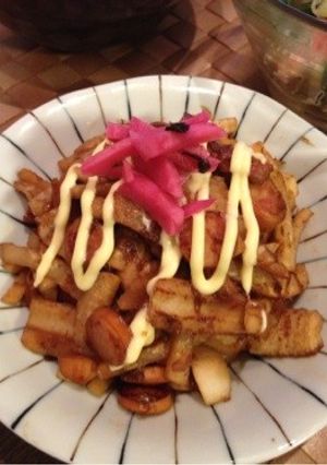 お好み焼き味の大根とウィンナー炒め-レシピのメイン写真