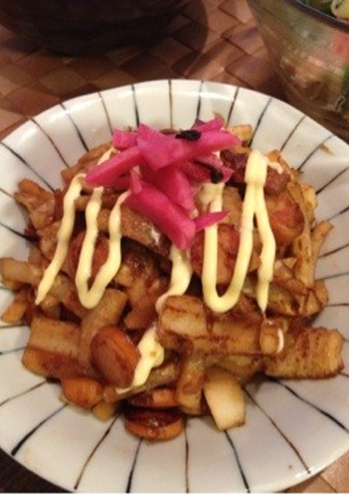 お好み焼き味の大根とウィンナー炒め-レシピのメイン写真