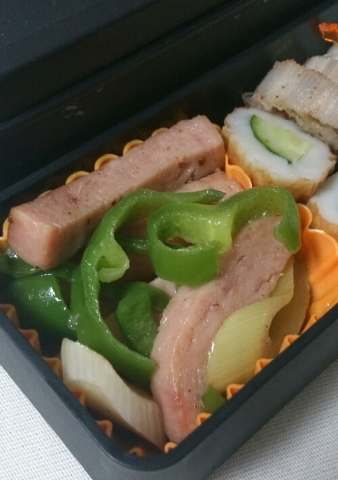 スパムとピーマンの簡単炒め-レシピのメイン写真