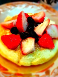 カフェ風♬ふわっふわっホットケーキ♡-レシピのメイン写真