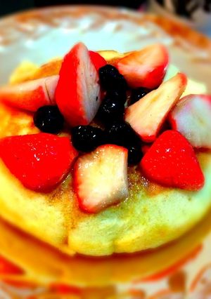 カフェ風♬ふわっふわっホットケーキ♡-レシピのメイン写真