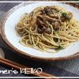 まいたけとじゃこの醤油スパゲティ