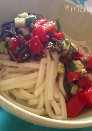 トマトと胡瓜の冷やし麺-レシピのメイン写真