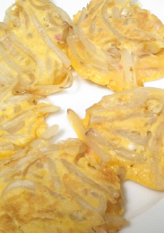 簡単♪節約(^^)もやしのたまご焼き♪-レシピのメイン写真