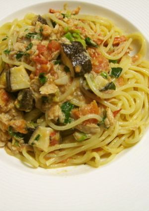 失敗なしのトマトとツナのクリームパスタ-レシピのメイン写真