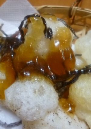 ふじっこ塩昆布ＤＥ揚げもち☆-レシピのメイン写真