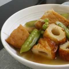 高野豆腐とちくわ煮-レシピのメイン写真