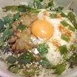 レンジで!まぜそば風とろろ納豆塩ラーメン