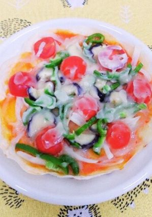 栄養士の卵考案☆餃子の皮で簡単ピザ-レシピのメイン写真