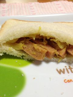 スパム×キャベツのサンドイッチ-レシピのメイン写真