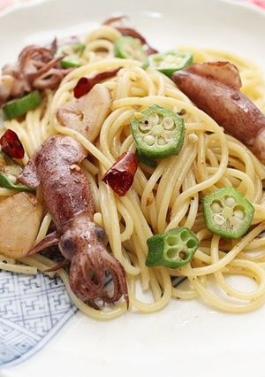 ベイカとオクラのペペロンチーノ-レシピのメイン写真