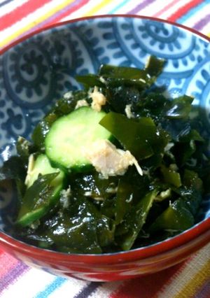ツナとキュウリとワカメの酢の物-レシピのメイン写真