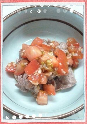 ヘルシー美味しい☆牛肉のトマトソースがけ-レシピのメイン写真