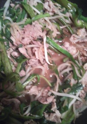 わが家の定番！ニラとピーマンの豚肉炒め-レシピのメイン写真